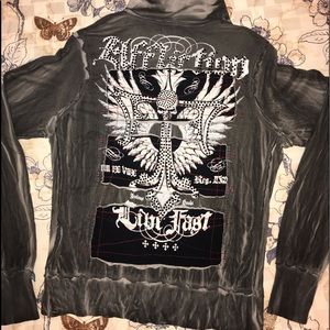 Affliction must have. Zip up hoodie.